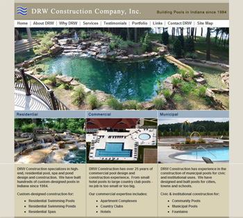 DRW Construction Company Inc. website