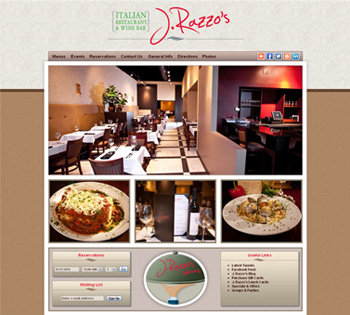 J. Razzo's Italian Restaurant & Wine Bar Website